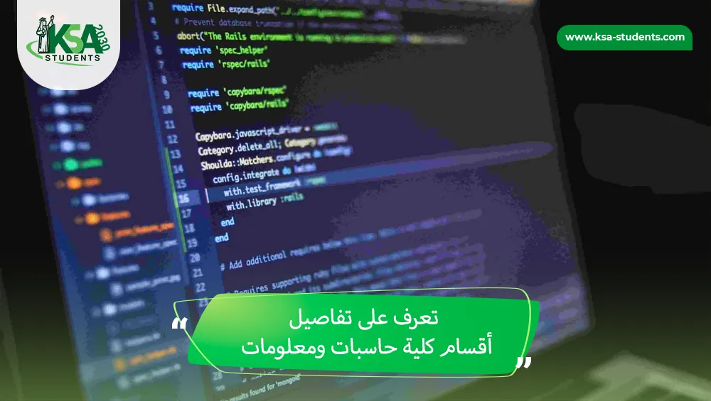 أقسام كلية حاسبات ومعلومات